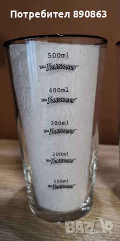 Чаши за вода "Семейство Флинстоун" , снимка 4 - Чаши - 44573098