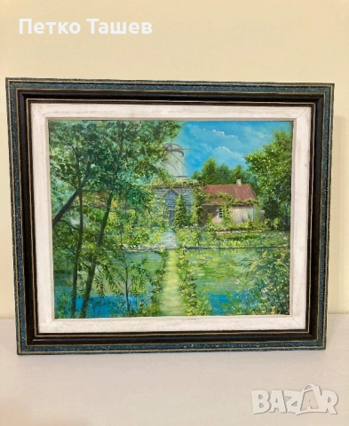 Оригинална картина „Пейзаж с мелница“