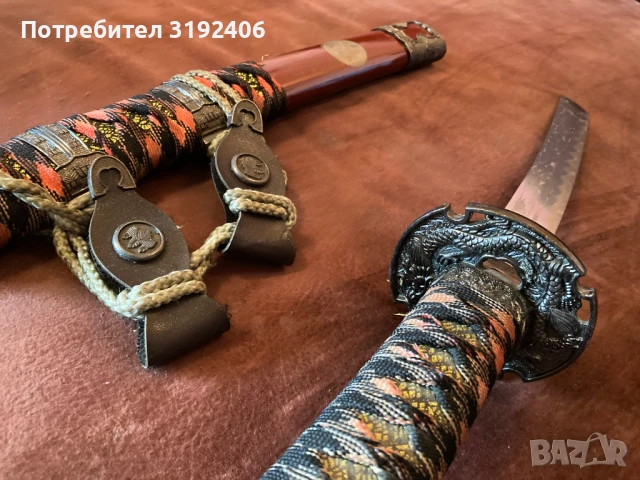 Изключително красив японски самурайски меч, снимка 4 - Други ценни предмети - 50506742