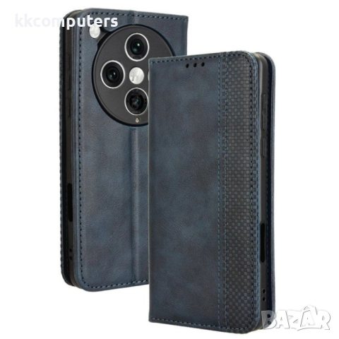 Oppo Find X8 Pro 5G Retro Style Wallet Кожен Калъф и Протектор, снимка 2 - Калъфи, кейсове - 51953753