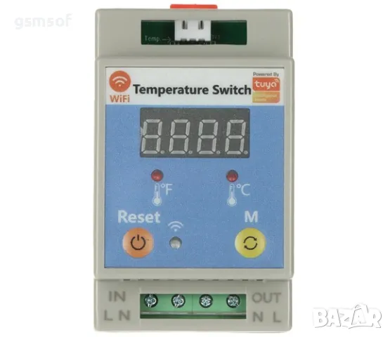 20А WiFi Смарт термостат - прекъсвач с за DIN шина с термодатчик Tuya Smartlife, снимка 10 - Друга електроника - 49266349