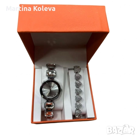 Разкошни дамски комплекти – часовник и гривна