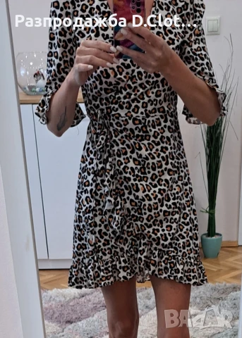леопардова/тигрова рокля XS, снимка 1