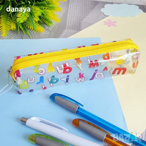 2358 Прозрачен несесер за училище с цветни картинки, снимка 8 - Ученически пособия, канцеларски материали - 33918884