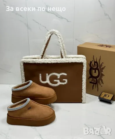 UGG Уютни Дамски Чехли С Платформа И Пухкав Кант - Различни Цветове Код SK2392