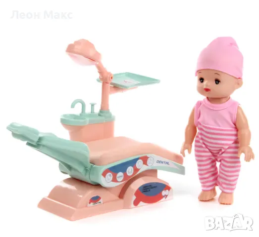 Детски зъболекарски комплект с кукла, течаща вода, снимка 3 - Кукли - 48398322