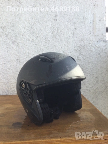 Мото каска тип Jet (отворена) – черна