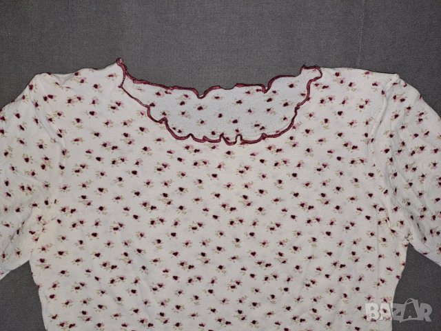 Къса дамска блуза със среден ръкав уникат XS - S, снимка 3 - Блузи с дълъг ръкав и пуловери - 44370419