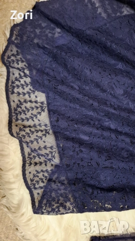 КРАСИВА тъмносиня рокля, снимка 8 - Рокли - 53600761