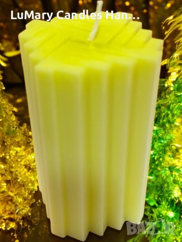 Свещ “ Жълта свежест”, снимка 8 - Декорация за дома - 53223361