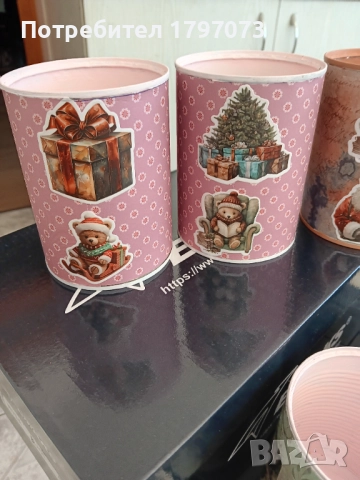 Коледен моливник HANDMADE, снимка 5 - Декорация за дома - 52170255