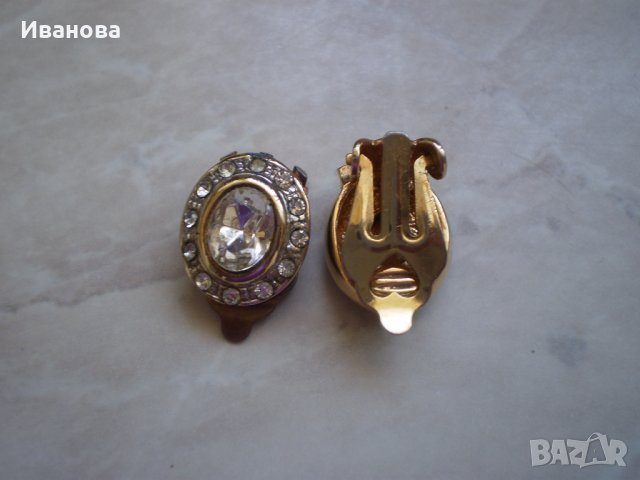 Старинни позлатени обици, снимка 2 - Антикварни и старинни предмети - 41713523