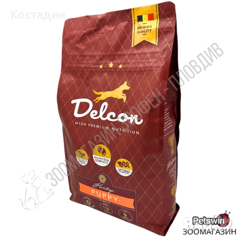 Пълноценна Храна за Подрастващи Кучета - Puppy - 12кг - Delcon Puppy