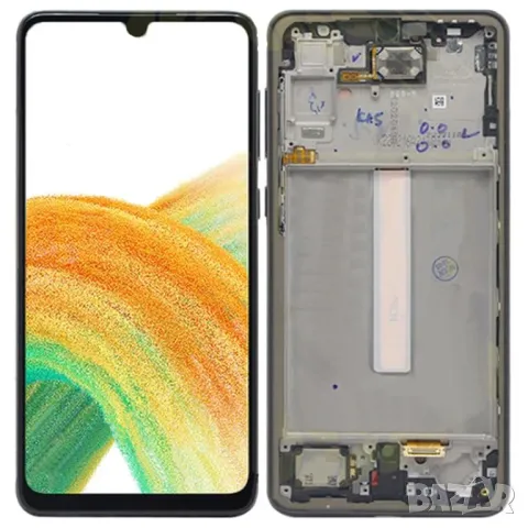 Дисплей за Samsung A33, 5G, A336, тъч скрийн, с рамка, екран, тъчскрийн, 6.4", A336B, A336U, A336E