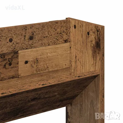 vidaXL Стенен шкаф за обувки от старо дърво 80x18x90 cm, снимка 8 - Шкафове - 56148229