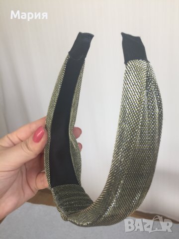 Чисто Нова Диадема Красива Ефектна Модерна Златиста Тип Тюрбан с гривничка по желание, снимка 7 - Аксесоари за коса - 42329469