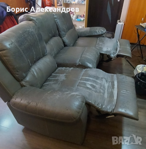 Разтегателен релакс диван с 2 релакс зони, снимка 4 - Дивани и мека мебел - 44635381