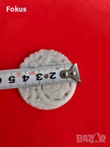 Медальон нефрит Jade, снимка 6 - Антикварни и старинни предмети - 53388696