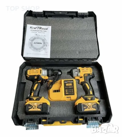 Комплект акумулаторен безчетков импакт и винтоверт 36V 8Ah, снимка 2 - Гедорета - 49417865