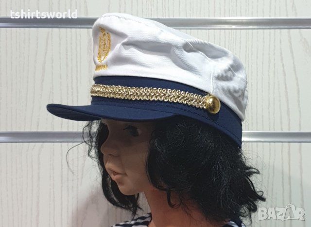 Нова детска капитанска шапка Адмирал, снимка 2 - Шапки, шалове и ръкавици - 41609924