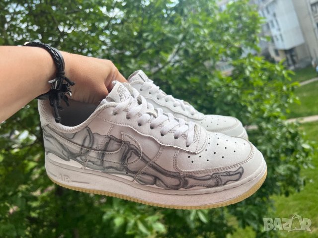 Nike Air Force 1 Low Skeleton Halloween — номер 40, снимка 2 - Маратонки - 41002456