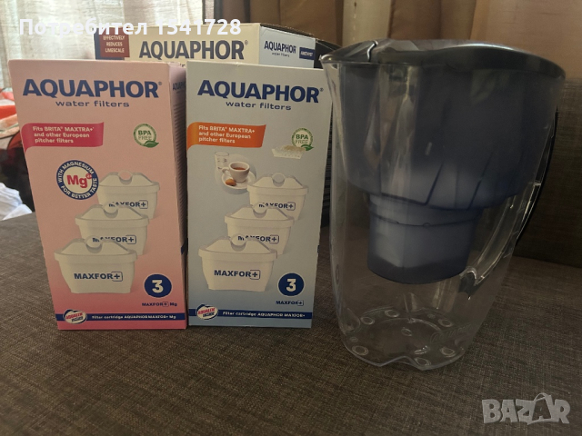 Филтрираща кана за вода Aquapfor - 2.8л + 4бр. филтри, снимка 5 - Други - 44585244