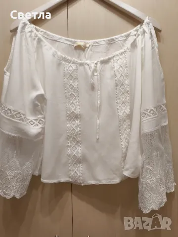 Официална блуза с дантели