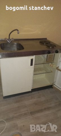 Кухненски модул с мивка, котлони, батерия  хладилник Сименс, снимка 5 - Кухни - 41766637