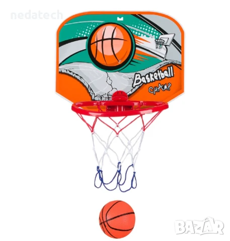 Баскетболен кош и топка, 30x23см.