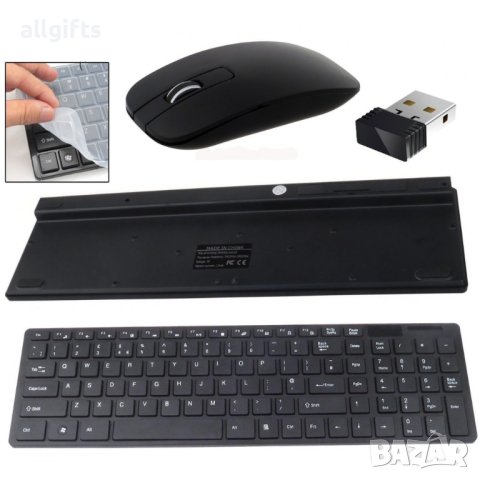 0803 Комплект клавиатура и мишка Bluetooth 2.4Ghz, снимка 5 - За дома - 35797166