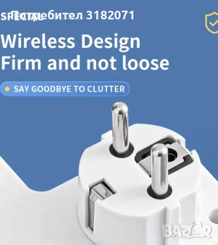 Разклонител с нощна лампа и USB-та,без кабел, снимка 8 - Други - 51767976