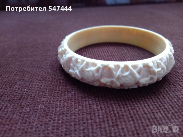Гривна естествена слонова кост., снимка 2 - Гривни - 39604954