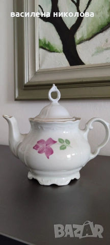 Стар порцеланов чайник, снимка 3 - Аксесоари за кухня - 53868552