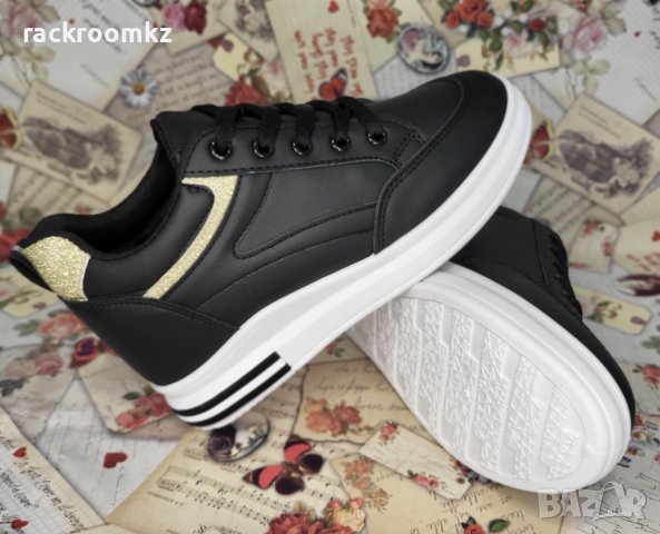 Дамски кецове със скрита платформа модел: ЕV-67 black , снимка 3 - Маратонки - 41877141