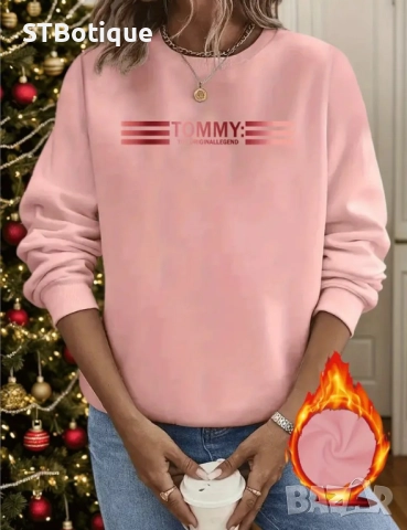 Дамска суитшърт "TOMMY"  – уютен поларен пуловер | STBoutique, снимка 10 - Суичъри - 51947212