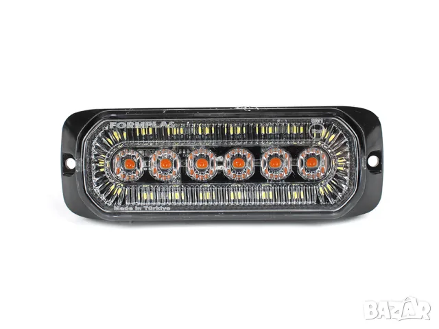 Мигащ висящ LED габарит 24 LED 12-24V жълто-бял