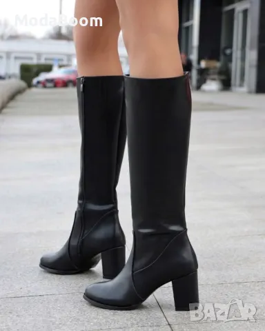 Ботуши на ток - Кожа