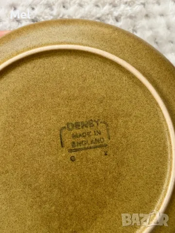 Чаша за кафе с подложни чинийки Denby England, снимка 6 - Антикварни и старинни предмети - 49990902