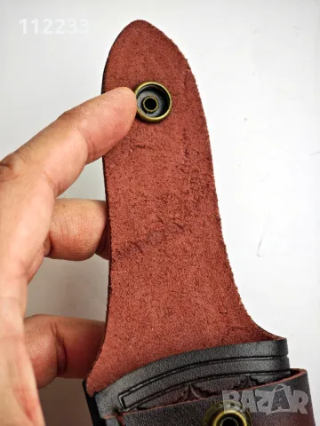 Калъф за нож естествена кожа, снимка 3 - Ножове - 48085535