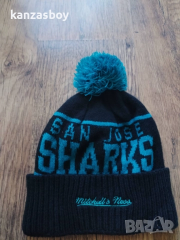 mitchell and ness san jose sharks - зимна фенска шапка КАТО НОВА, снимка 5 - Шапки - 52417109