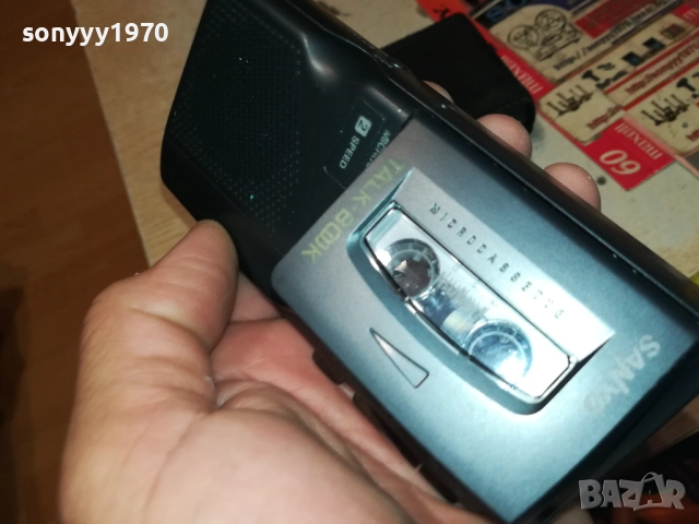 SANYO+КАСЕТА+КОЖЕН КЕЙС-ВНОС SWISS 2210250738, снимка 13 - Радиокасетофони, транзистори - 52138517
