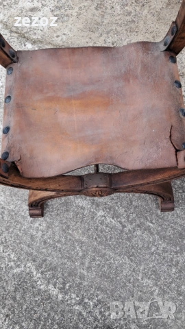 Антикварни кресла масив и кожа, снимка 8 - Дивани и мека мебел - 53354240