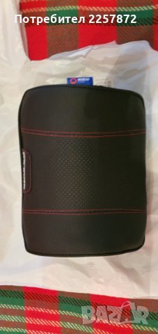 Възглавница за врат и изправена стойка при шофиране "Sparco". Размер 22/22 Цвят - спортно черно/черв