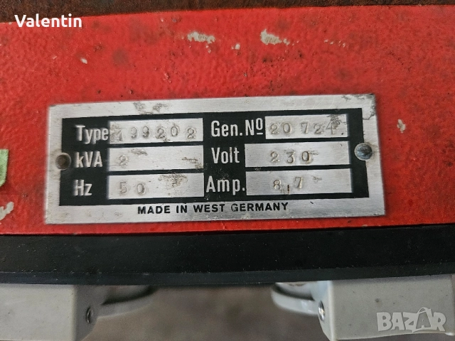 Немски Агрегат за ток 2 kw, снимка 4 - Генератори - 51569567