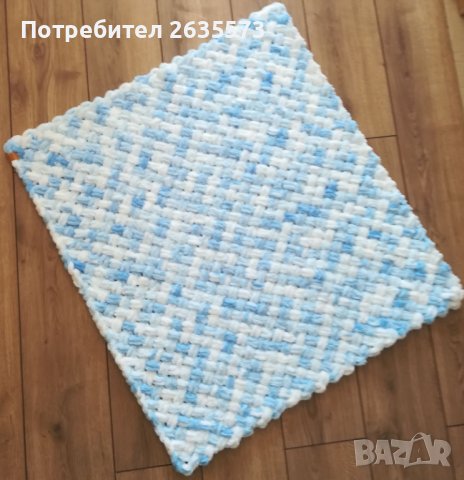 Ръчно плетено бебешко одеяло , снимка 3 - Спално бельо и завивки - 44437653