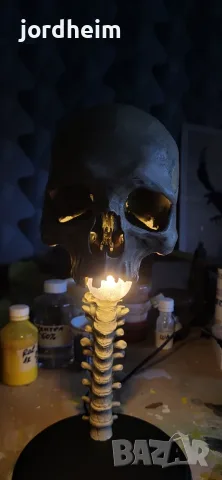  3д  Нощна лампа skeleton lamp night lamp , снимка 2 - Декорация за дома - 56183605
