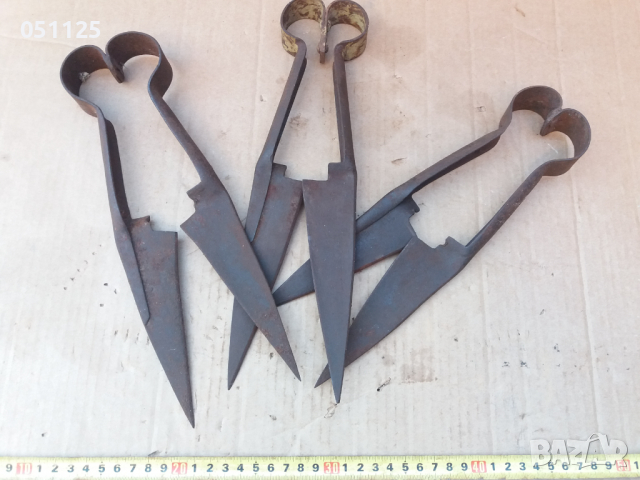 Комплект от три ковани ножица за стригане на овце , снимка 3 - Антикварни и старинни предмети - 36410123