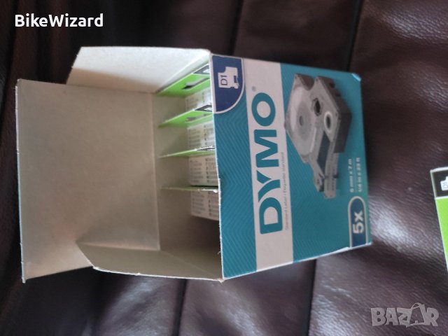 Dymo CF5nastri D1 6mmx7m черно/жълто надпис комплект от 5 броя, снимка 3 - Друга електроника - 41242215