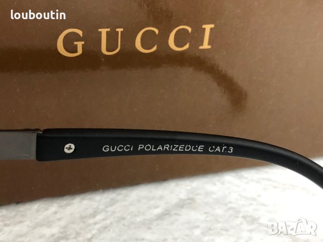 Gucci класически мъжки слънчеви очила с поляризация, снимка 11 - Слънчеви и диоптрични очила - 41742590