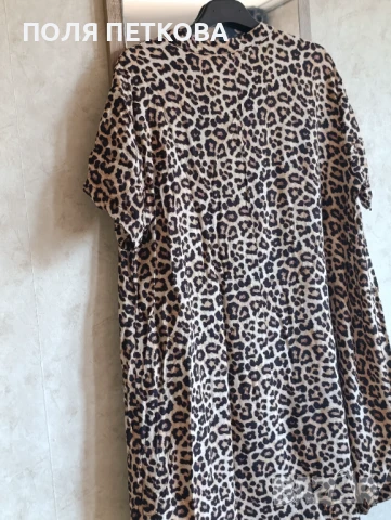 Рокля в леопардов принт, снимка 5 - Рокли - 50934534